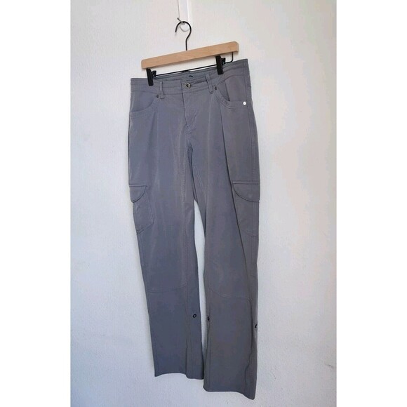Kuhl Women's Freeflex Roll-up Cargo Pants 12 Reg Gray Drawstring Relaxed Fit - Picture 2 of 16